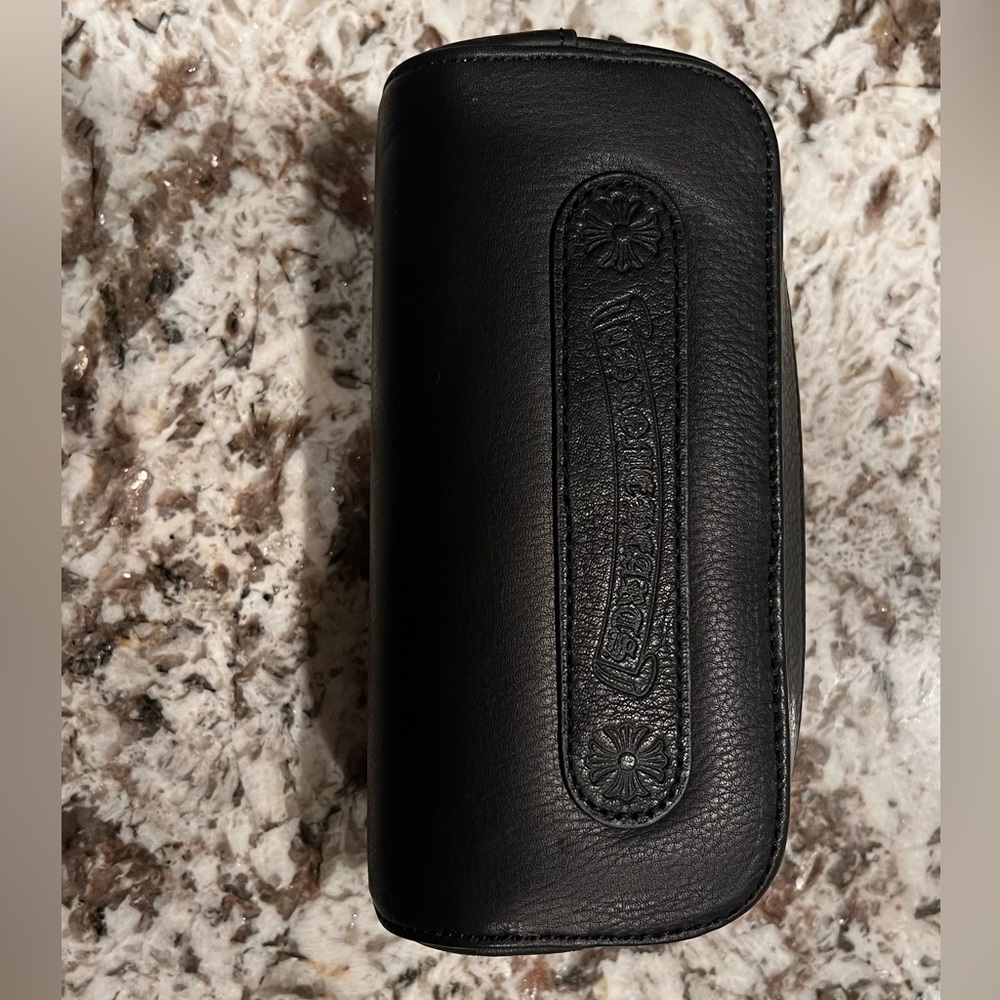 Black Chrome Hearts sunglass soft case.
